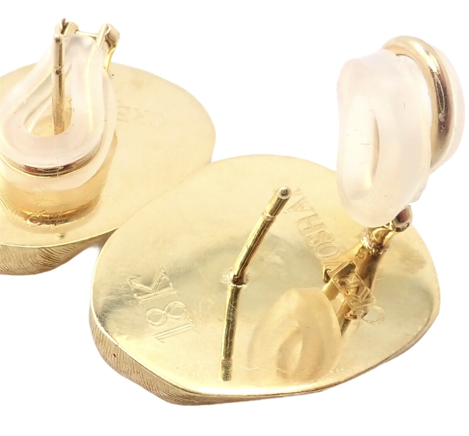 Paula Crevoshay Jewelry & Watches:Fine Jewelry:Earrings Rare! Vintage Paula Crevoshay 18k Gold Large Nugget Earrings