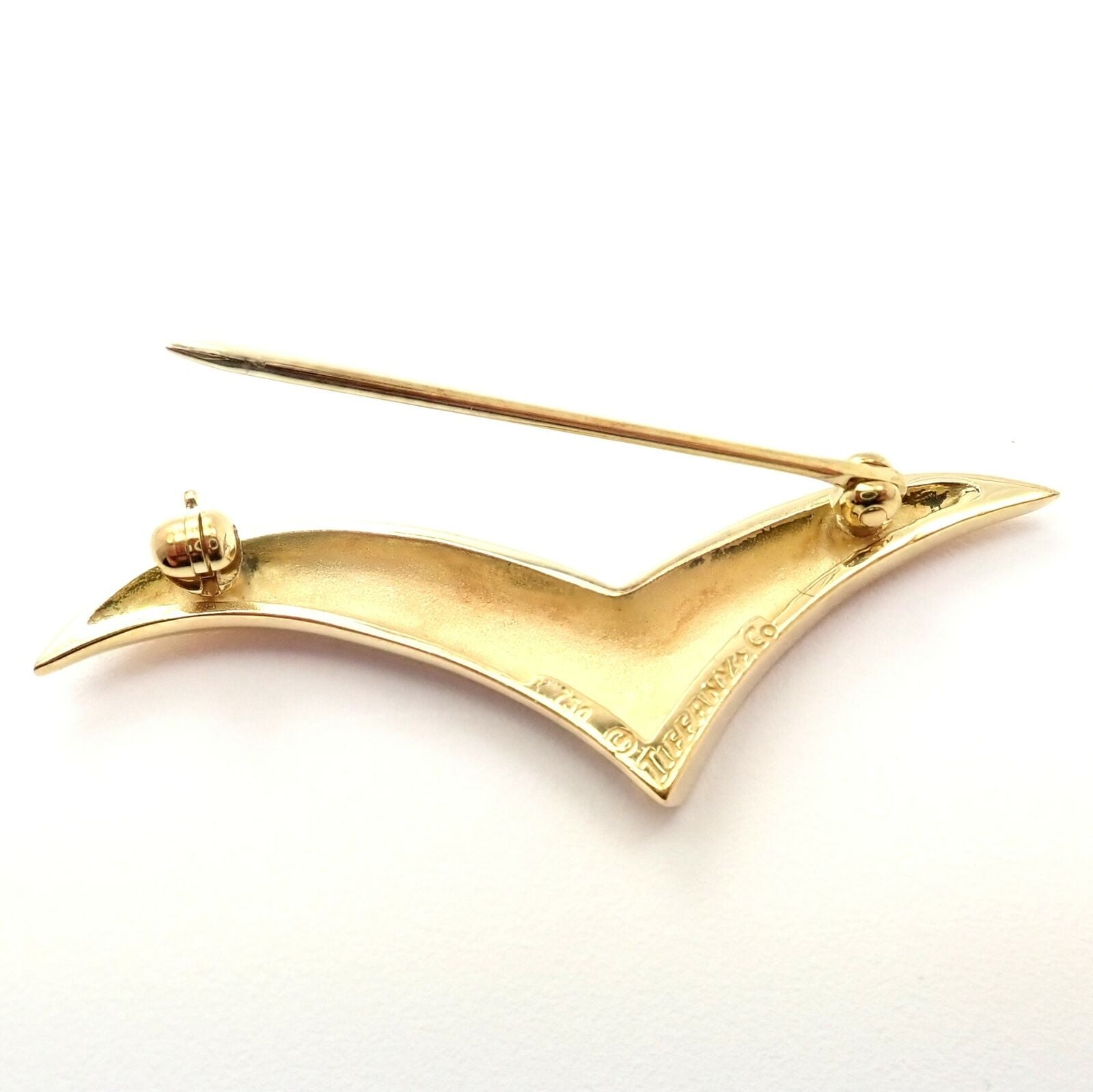 Tiffany & Co. Jewelry & Watches:Fine Jewelry:Brooches & Pins Authentic Tiffany & Co. 18K Yellow Gold Seagull Bird Pin Brooch