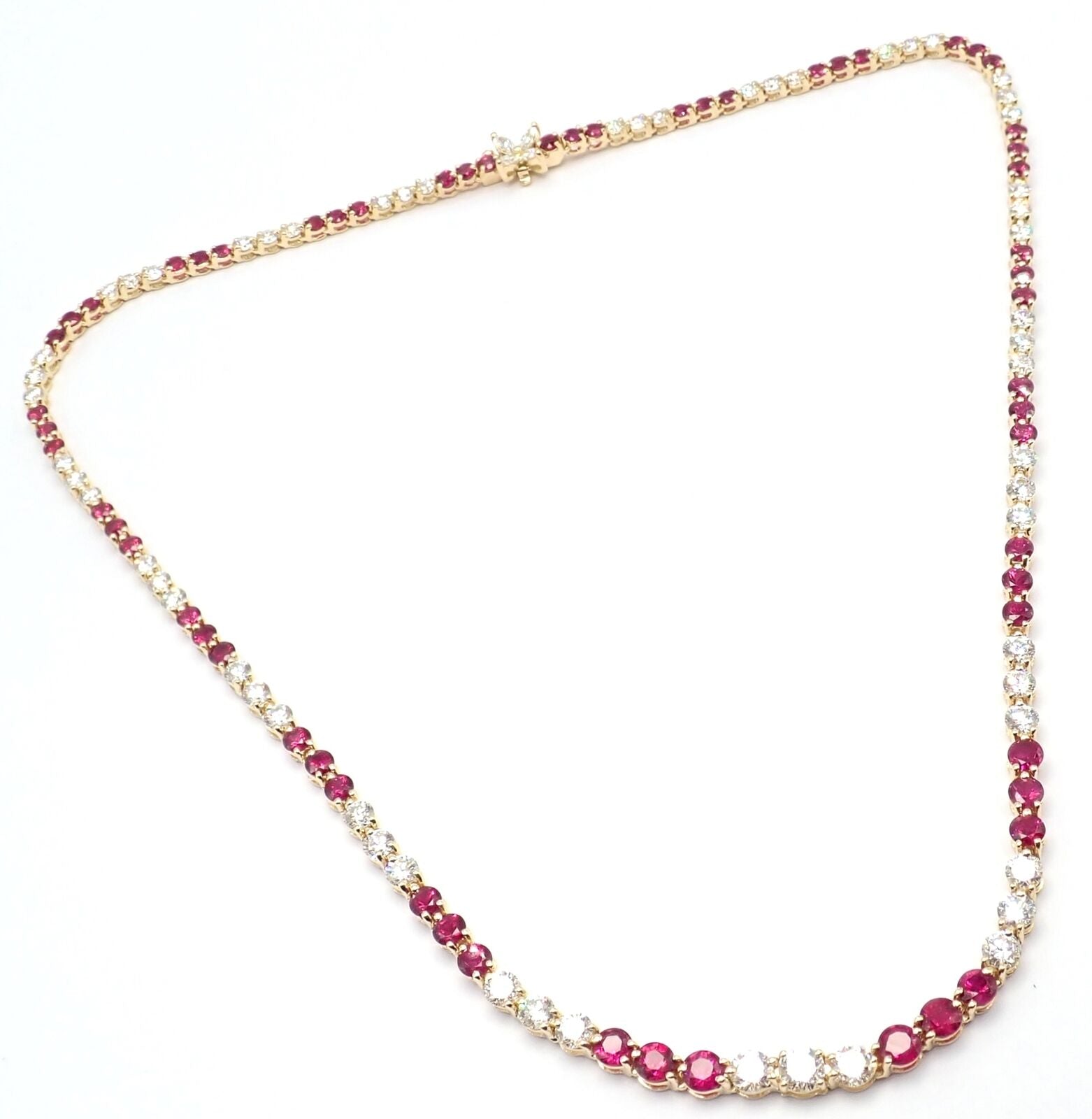 Diamond and deals ruby necklace tiffany