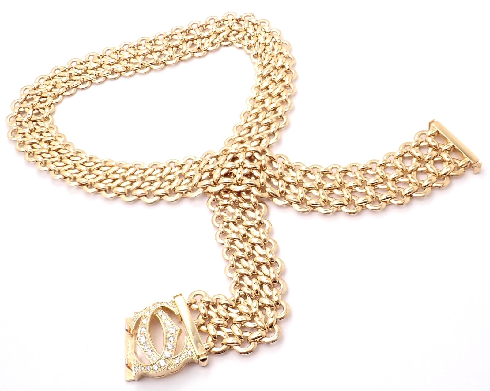 C 1980 Vintage Louis Vuitton 18kt Rose Gold Heart Necklace