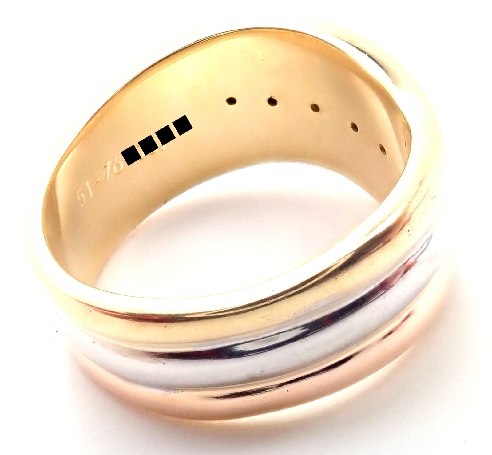 Cartier Jewelry & Watches:Fine Jewelry:Rings Authentic! Cartier Trinity 18k Tri-Color Gold Band Ring