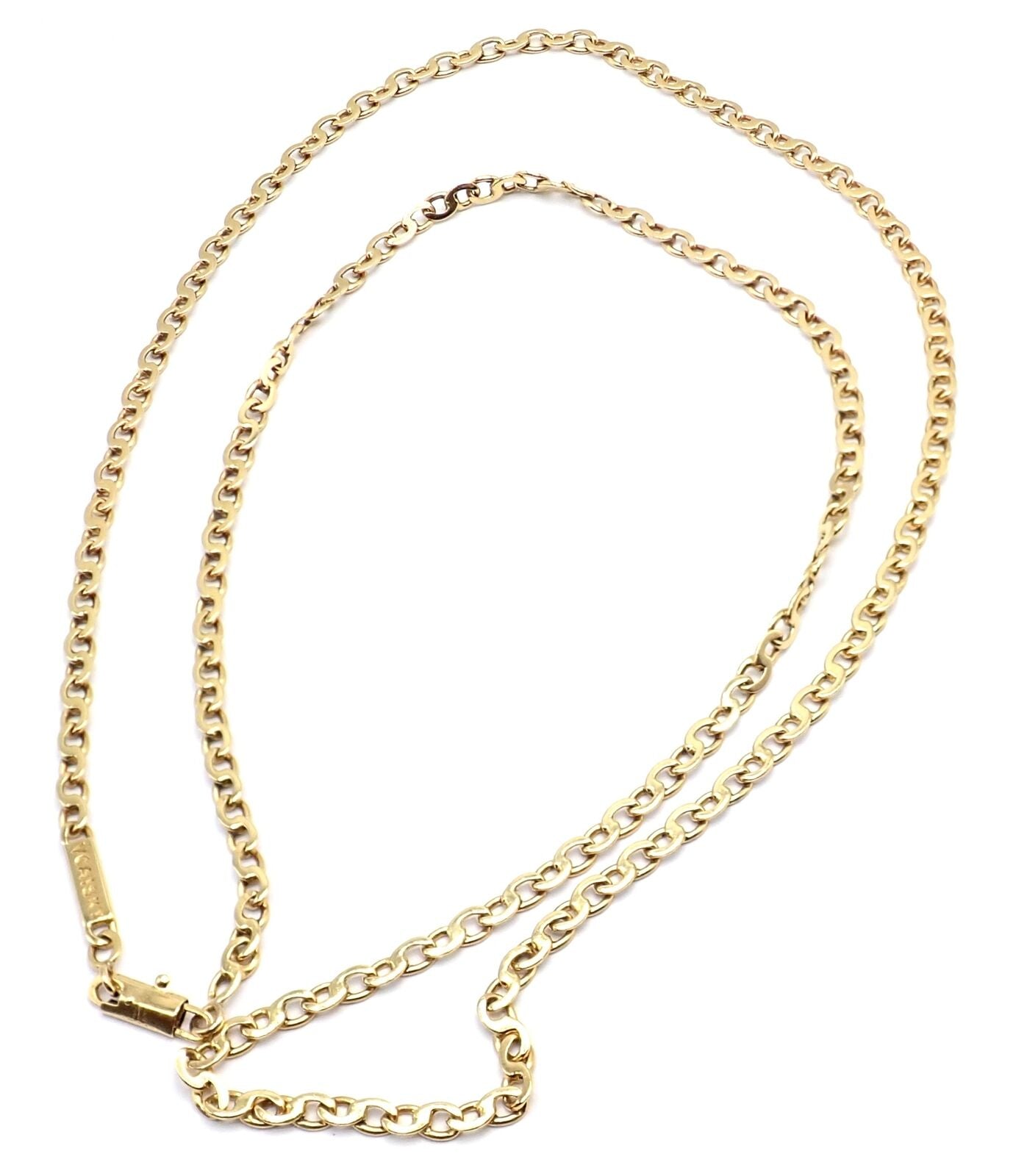 Long white gold chain on sale necklace