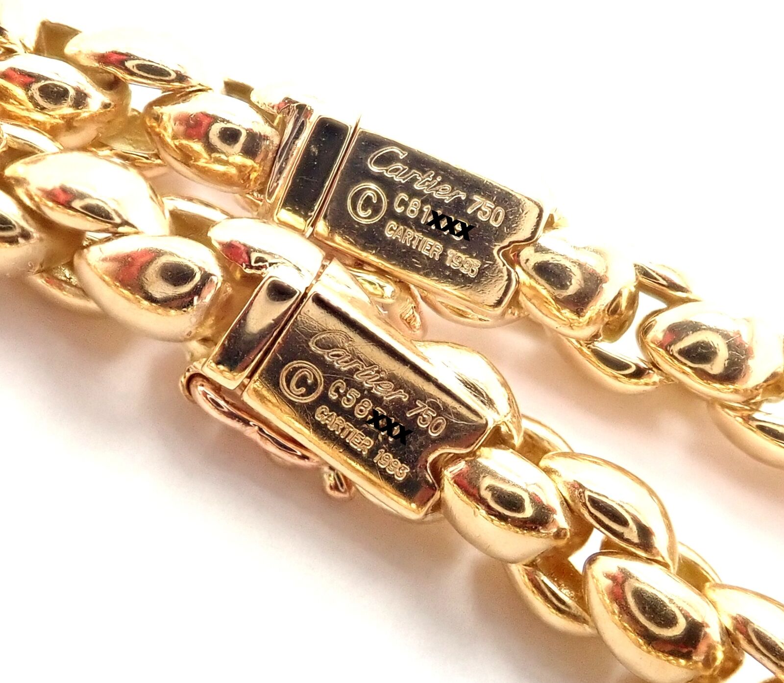 Cartier gold chain discount bracelet