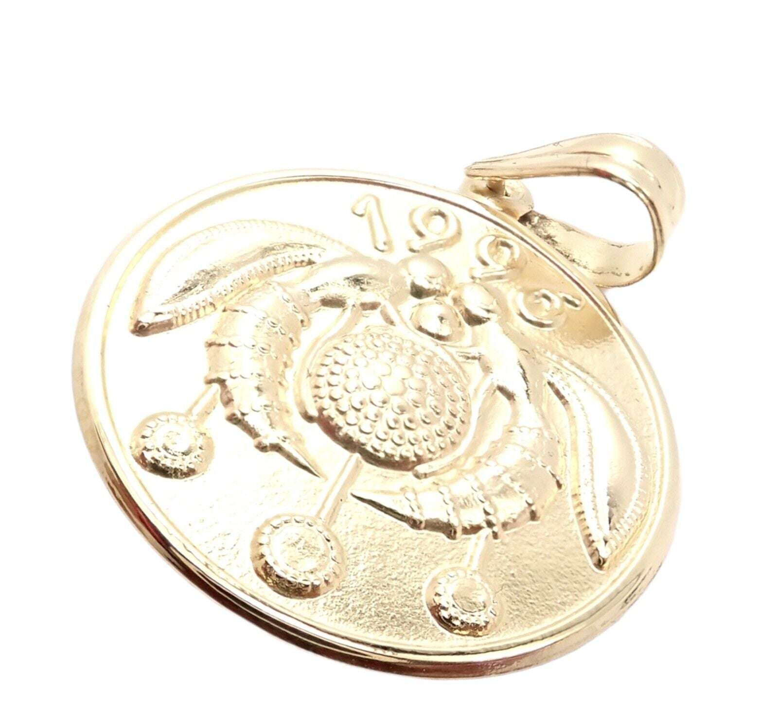 Ilias Lalalounis Jewelry & Watches:Fine Jewelry:Necklaces & Pendants Rare! Vintage Ilias Lalaounis Good Luck Flower Wasp Charm Pendant 1996
