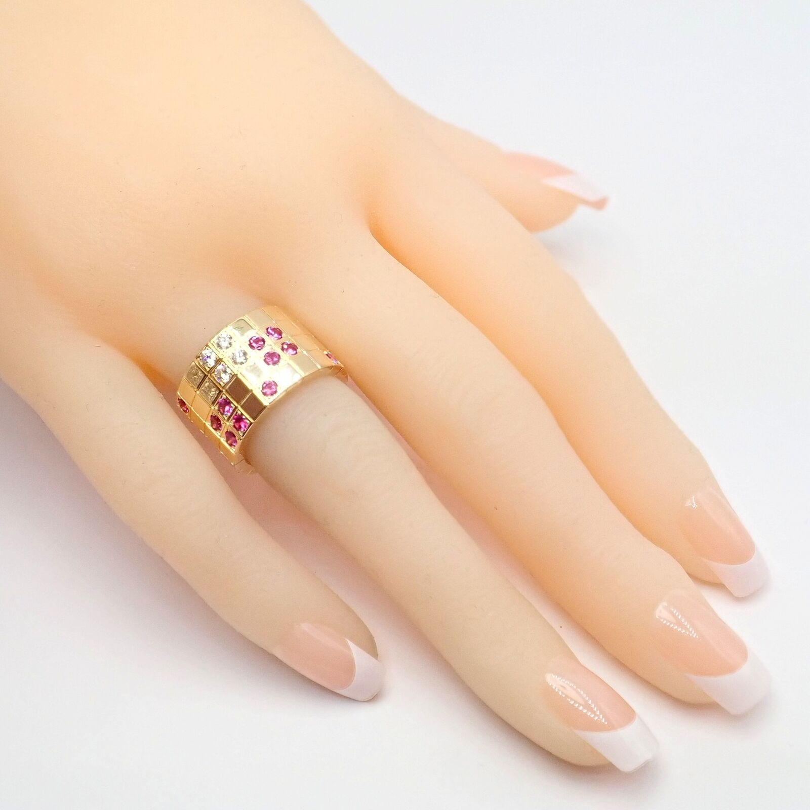 Cartier pink best sale sapphire ring