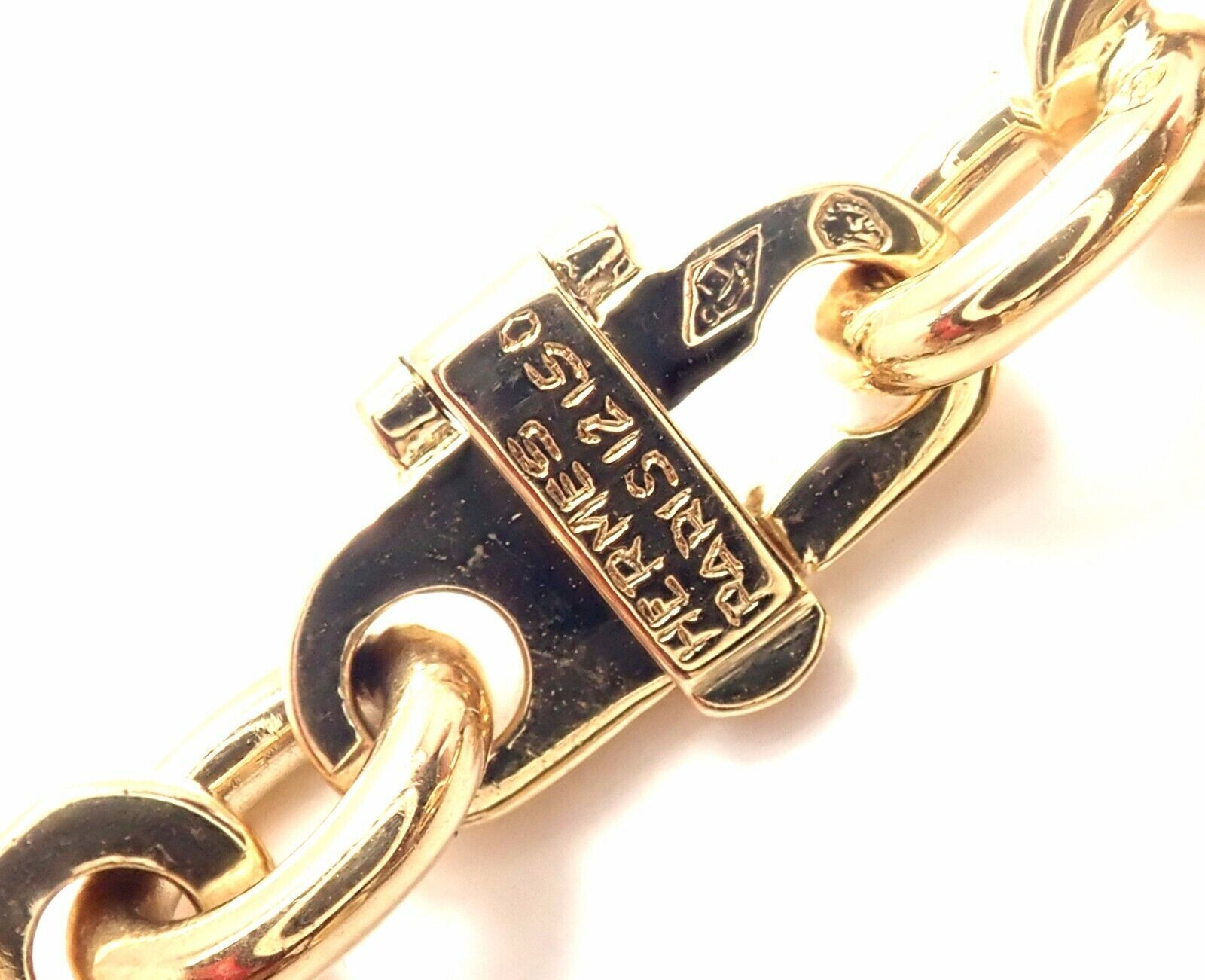 Stunning 18k Yellow Gold Charm Bracelet with 19 18k Gold Hermes