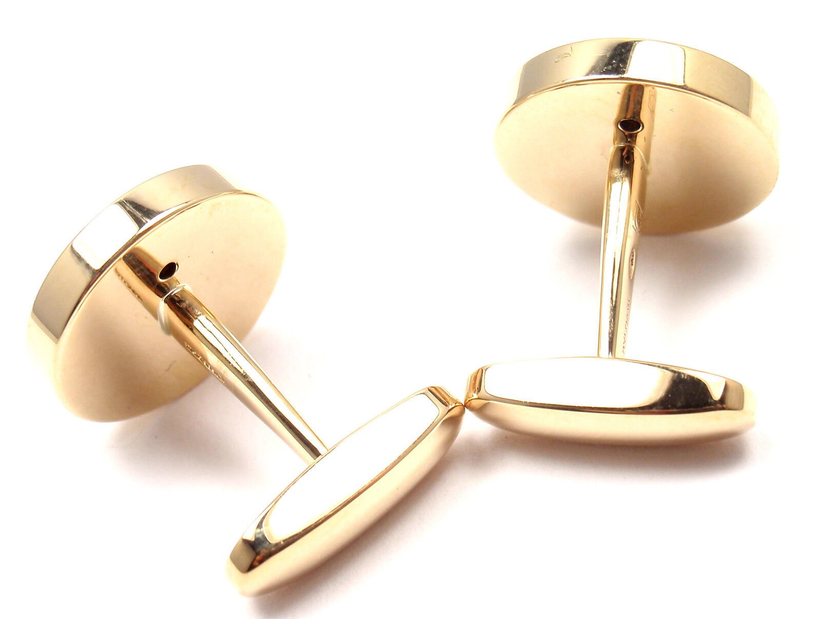 Authentic! Bvlgari Bulgari 18k Yellow Gold Mother Of Pearl