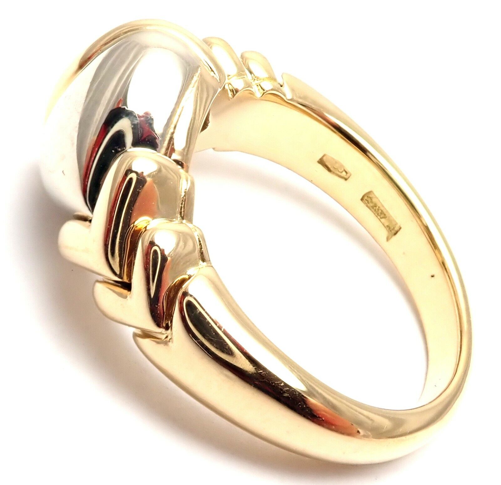 Bulgari Jewelry & Watches:Fine Jewelry:Rings Authentic Bulgari Bvlgari 18k Yellow White Gold Diamond Ruby Naturalia Fish Ring