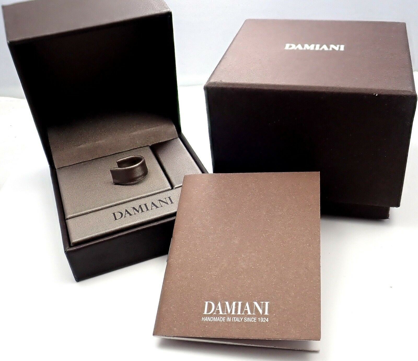 Damiani Jewelry & Watches:Fine Jewelry:Rings New! Authentic Damiani Brad Pitt 18k Yellow Gold 11 Diamond 3mm Band Ring Sz 7.5