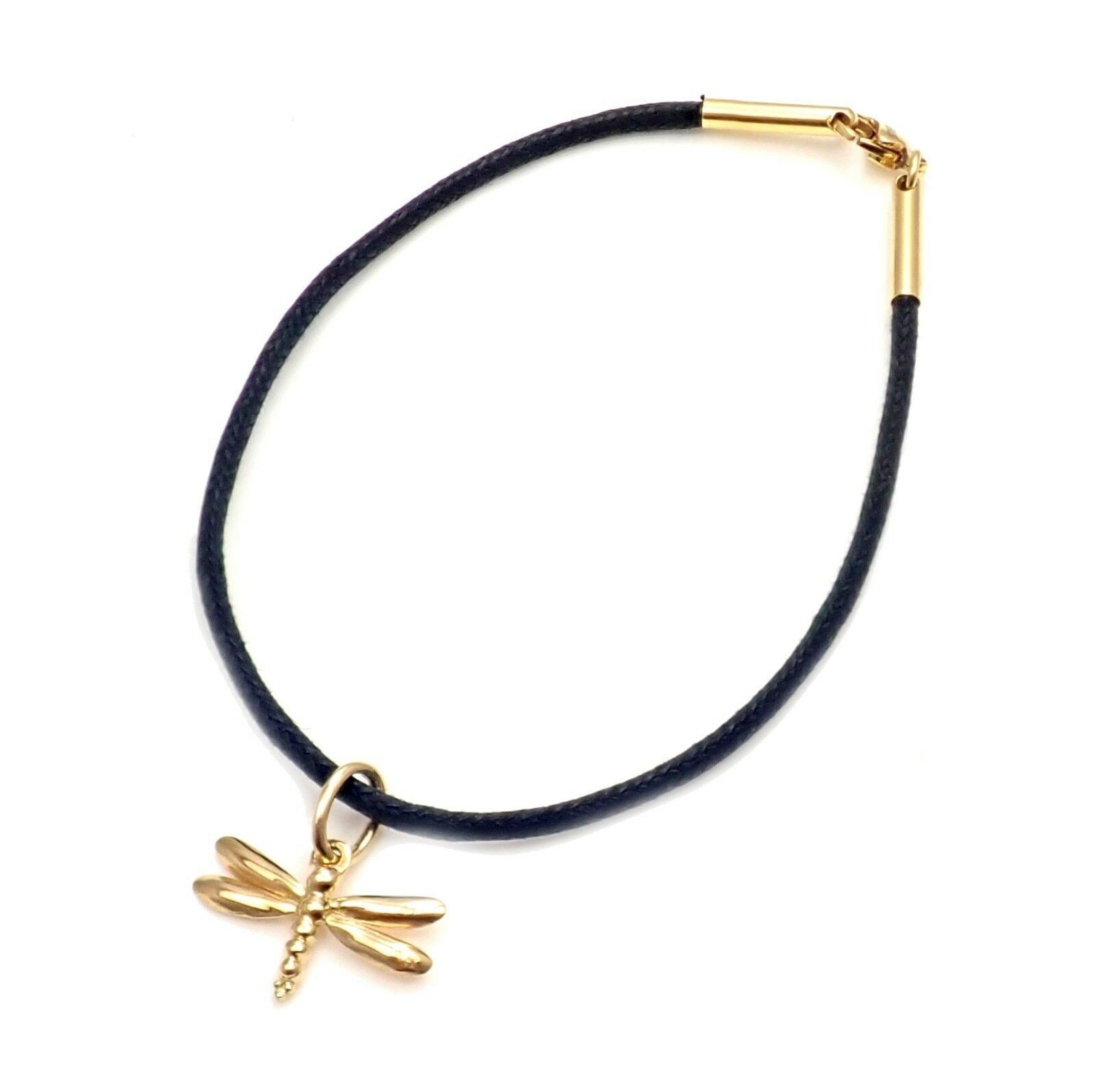 Temple St. Clair Jewelry & Watches:Fine Jewelry:Bracelets & Charms Temple St Clair 18k Dragonfly Charm Cord Bracelet