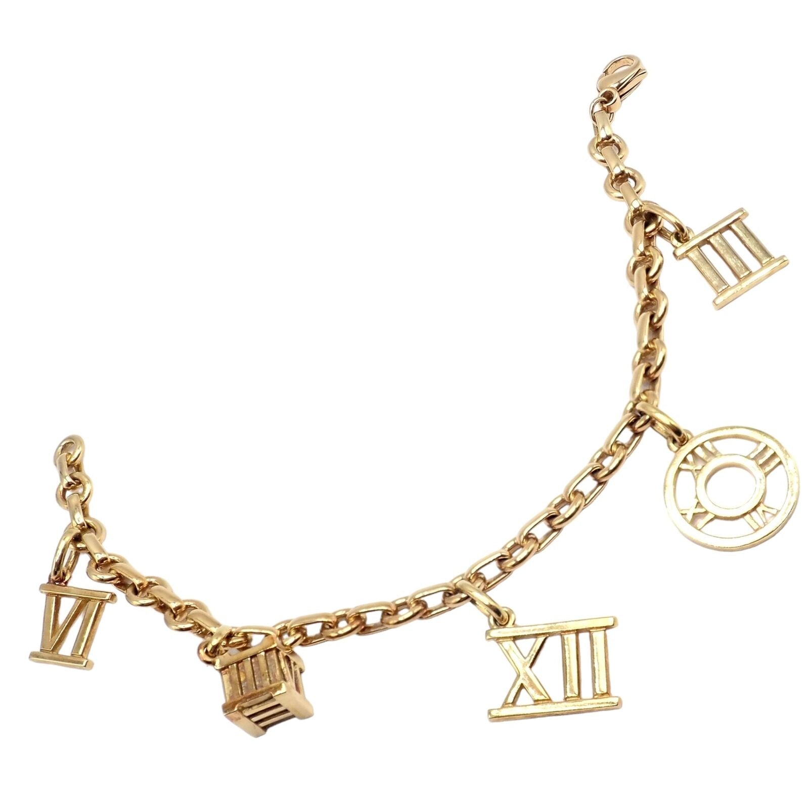 Tiffany & Co. Jewelry & Watches:Fine Jewelry:Bracelets & Charms Vintage Tiffany & Co. 18k Yellow Gold Atlas Charm Bracelet 2003