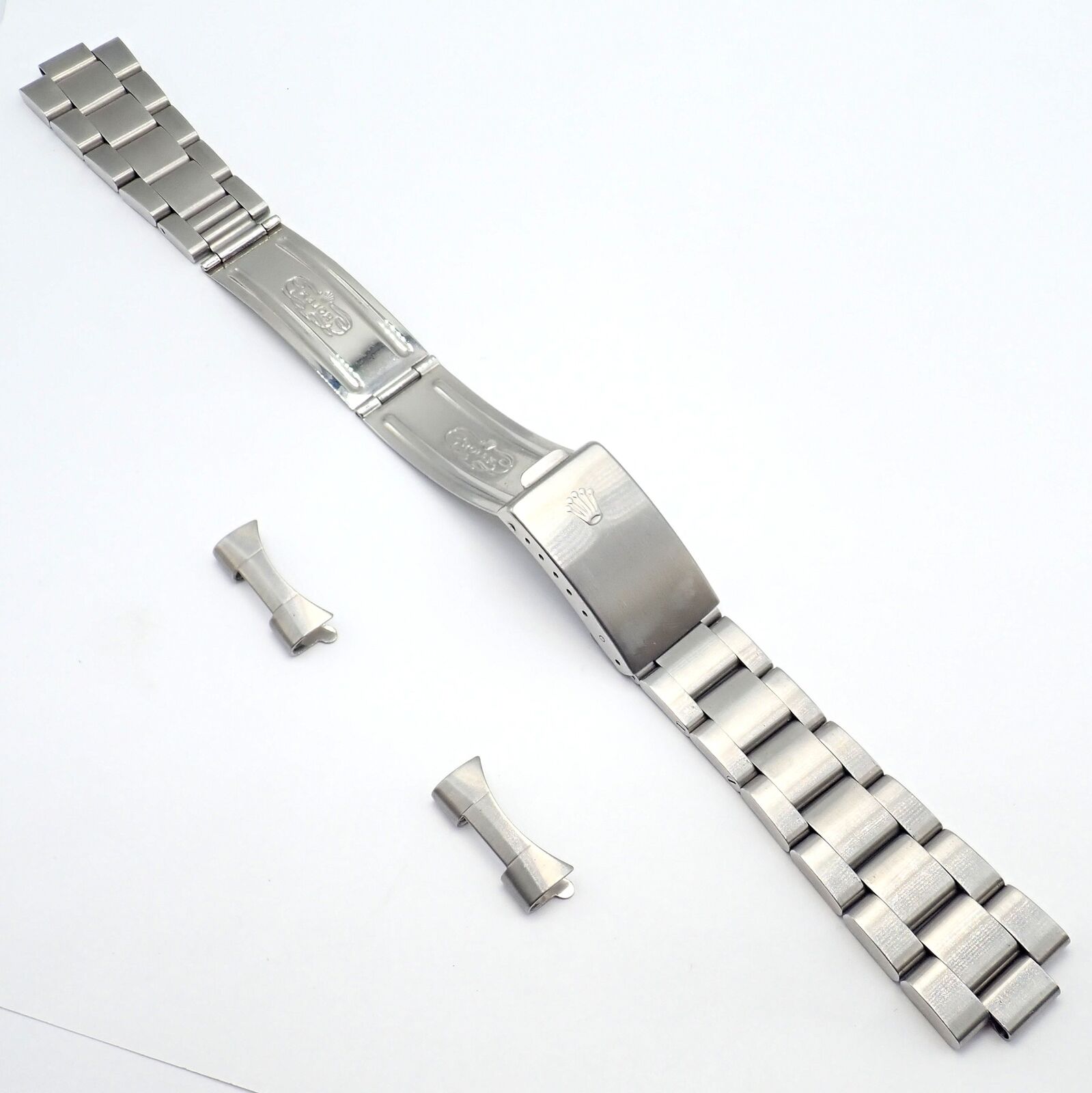 Rolex Jewelry & Watches:Watches, Parts & Accessories:Parts, Tools & Guides:Parts:Other Watch Parts Original Rolex End Links 20mm 580 Buckle Bracelet 78360 Oyster Band Set