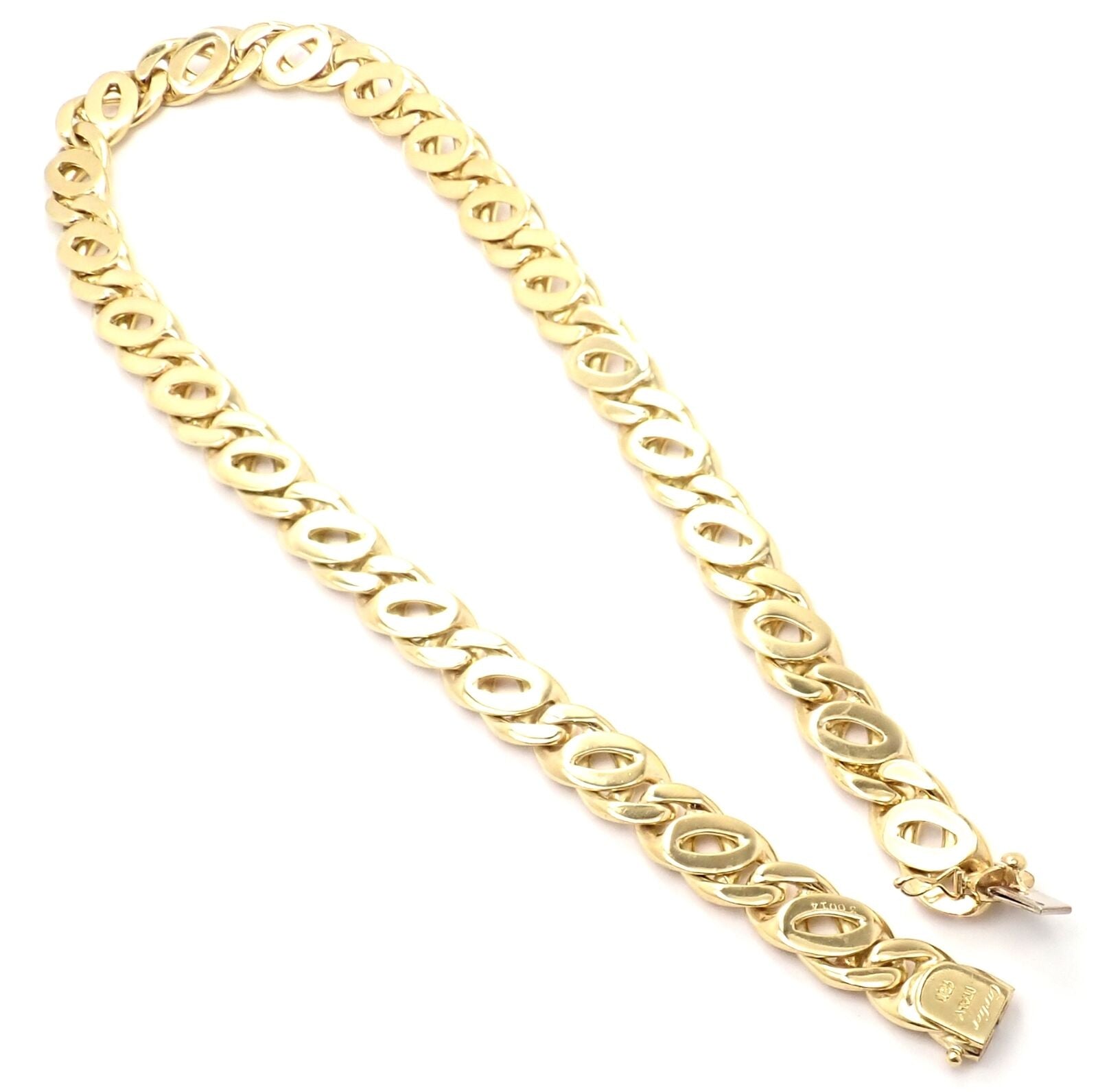 Rare Authentic Vintage Cartier 18k Yellow Gold Link Chain