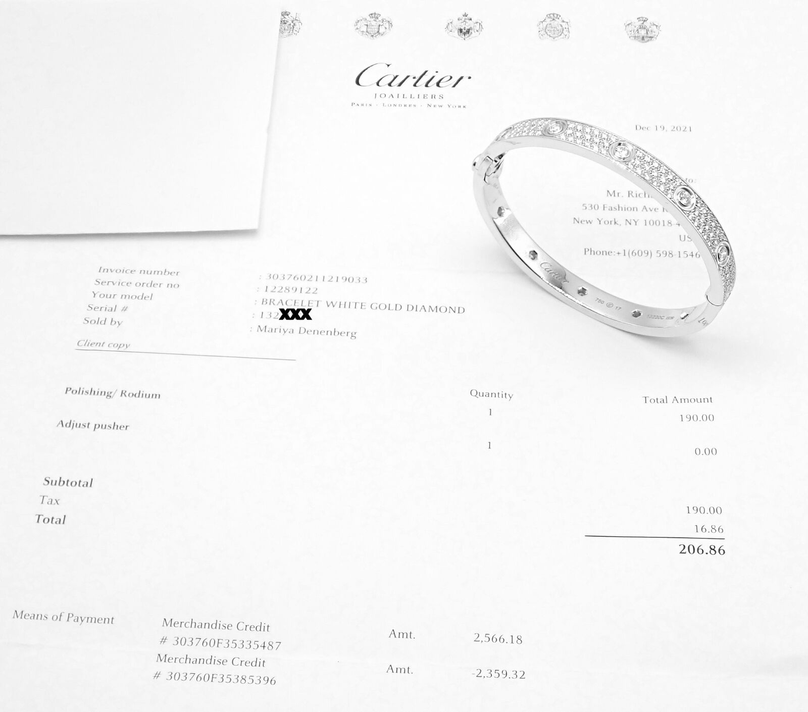 Cartier Jewelry & Watches:Fine Jewelry:Bracelets & Charms Authentic! Cartier Love 18k White Gold Diamond Pave Bangle Bracelet Sz 17 Paper