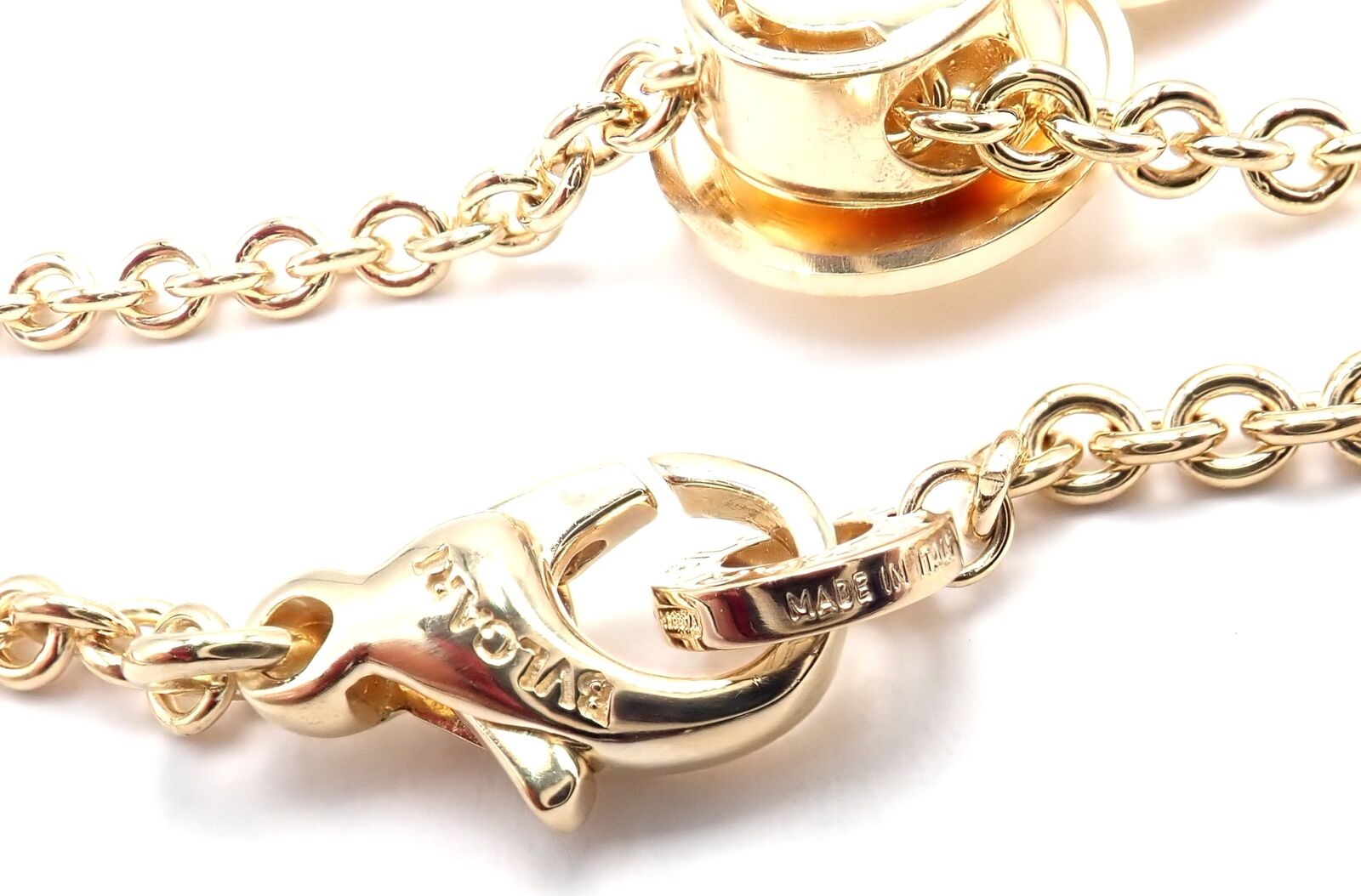 Bvlgari Jewelry & Watches:Fine Jewelry:Necklaces & Pendants Authentic! Bulgari Bvlgari Cicladi 18k Yellow Gold Large Pendant Link Necklace