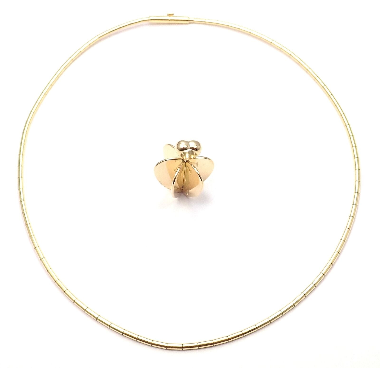 Cartier Jewelry & Watches:Fine Jewelry:Necklaces & Pendants Authentic! Cartier 18k Yellow Gold Double C Apple Heart Pendant Chain Necklace