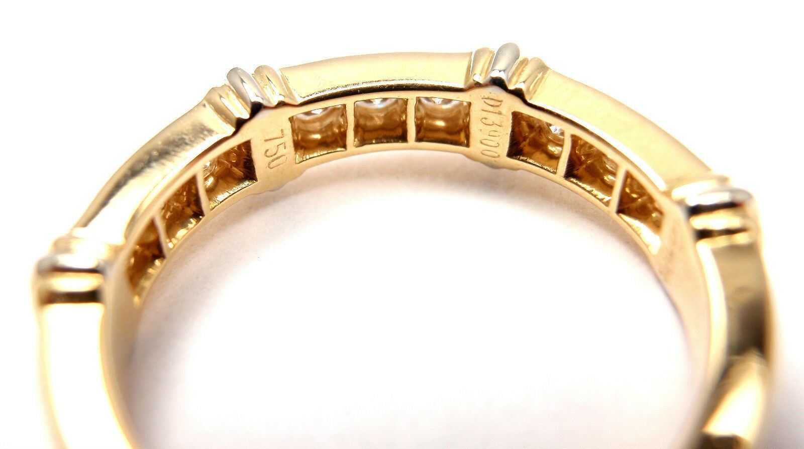 Cartier Jewelry & Watches:Fine Jewelry:Rings Authentic! Cartier 18k Yellow Gold Diamond Band Ring Size 48 Us 5