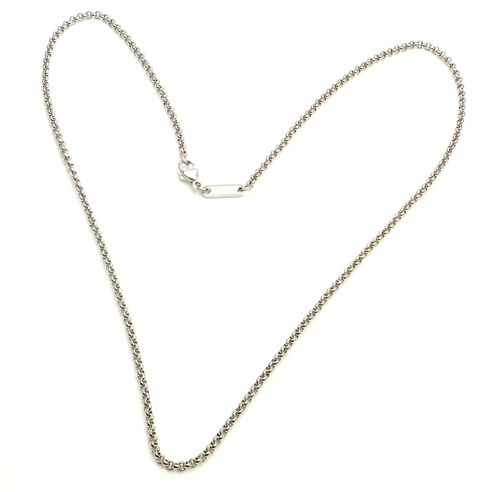Chopard Jewelry & Watches:Fine Jewelry:Necklaces & Pendants Authentic Chopard 18k White Gold Simple Chain Necklace 16.75"