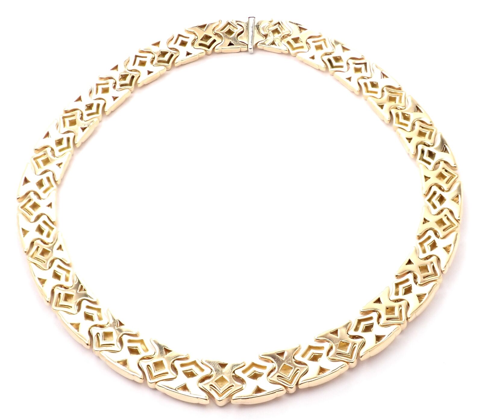Bvlgari Jewelry & Watches:Fine Jewelry:Necklaces & Pendants Authentic! Vintage Bvlgari Bulgari 18k Yellow Gold Heavy Choker Necklace