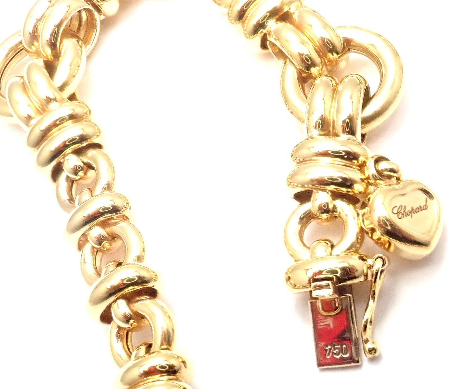 Rare Authentic Chopard Les Chaines 18k Yellow Gold Link Necklace