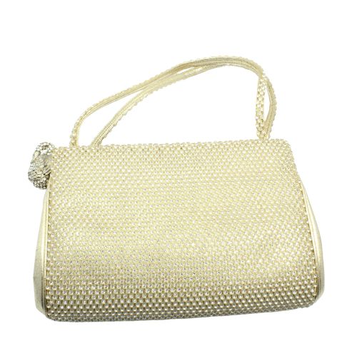 Women's Evening Bag Gold Retro Clutch Bags Crystal