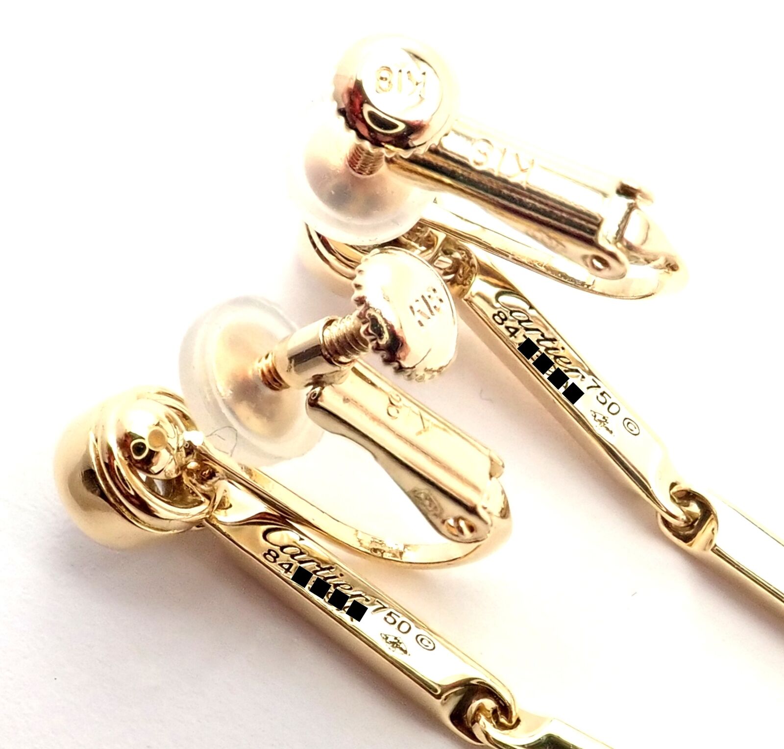 Safety pin earrings on sale cartier