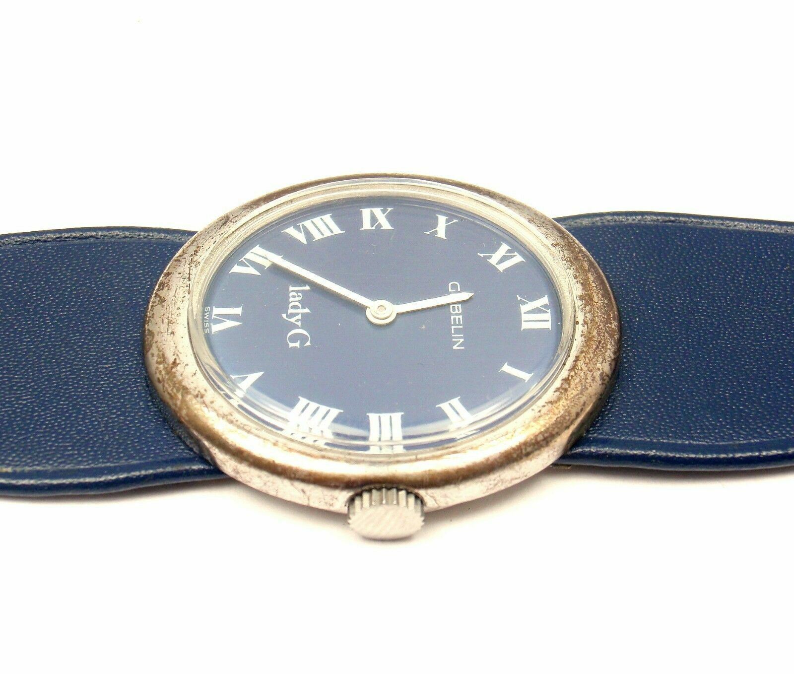 Gubelin Jewelry & Watches:Watches, Parts & Accessories:Watches:Wristwatches Rare! Vintage Sterling Silver Gubelin Lady G Manual Wind Ladies Watch