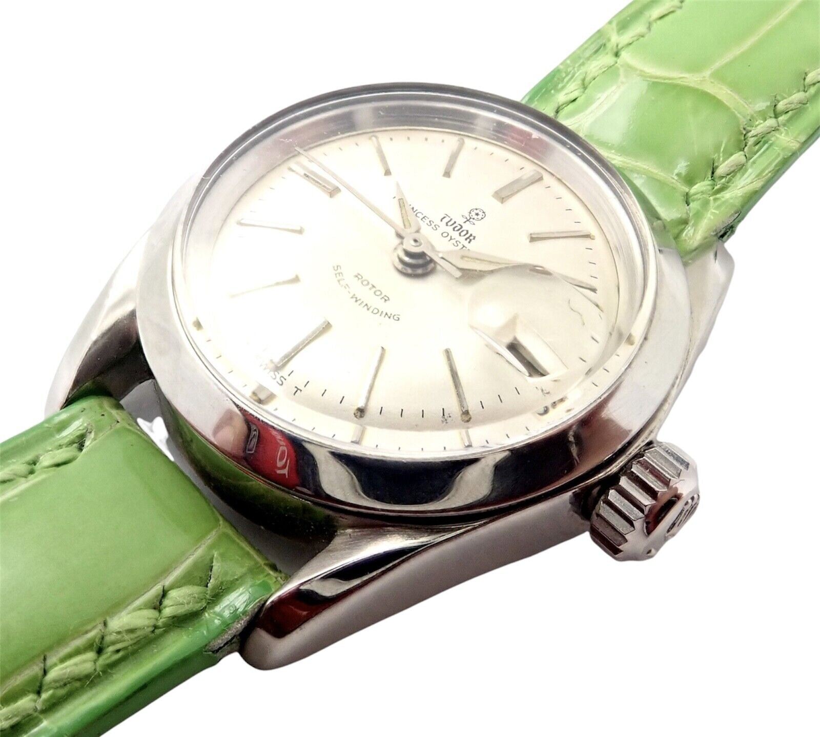 Vintage! Rolex Tudor Princess Oyster Date Rose Logo Rotor Self Winding Watch