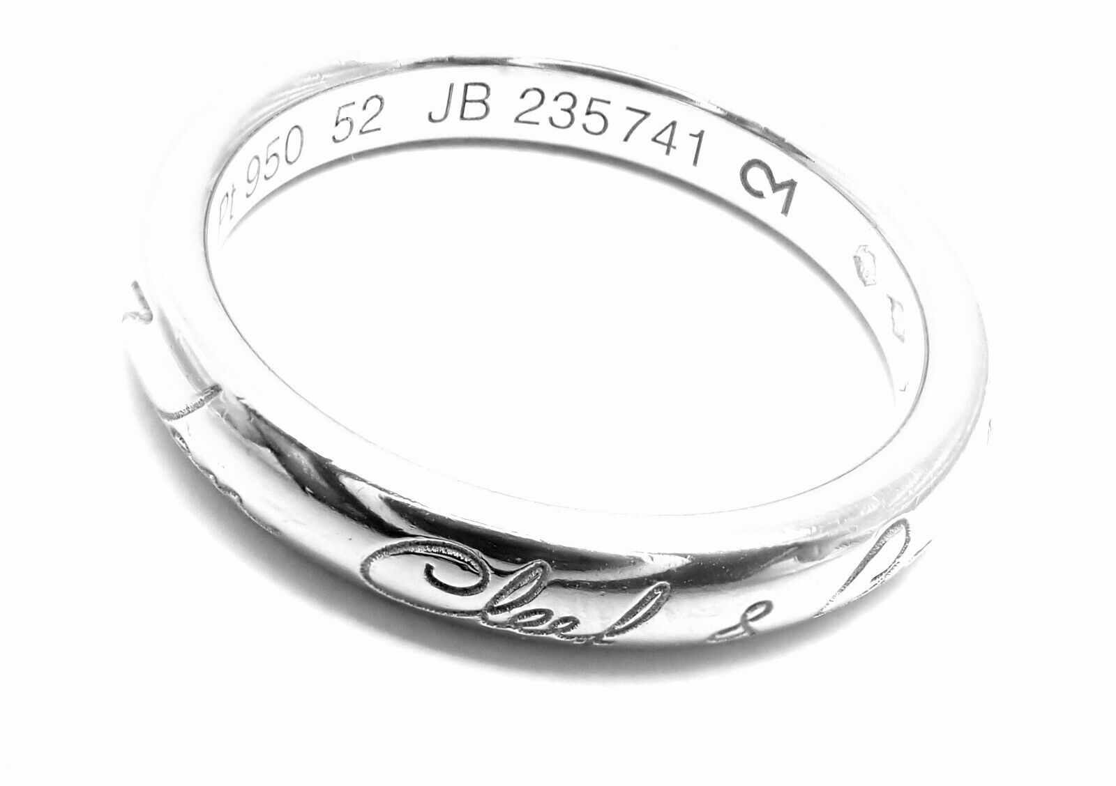 Van Cleef & Arpels Jewelry & Watches:Fine Jewelry:Rings Authentic! Van Cleef & Arpels Infini Signature Platinum Wedding Band Ring