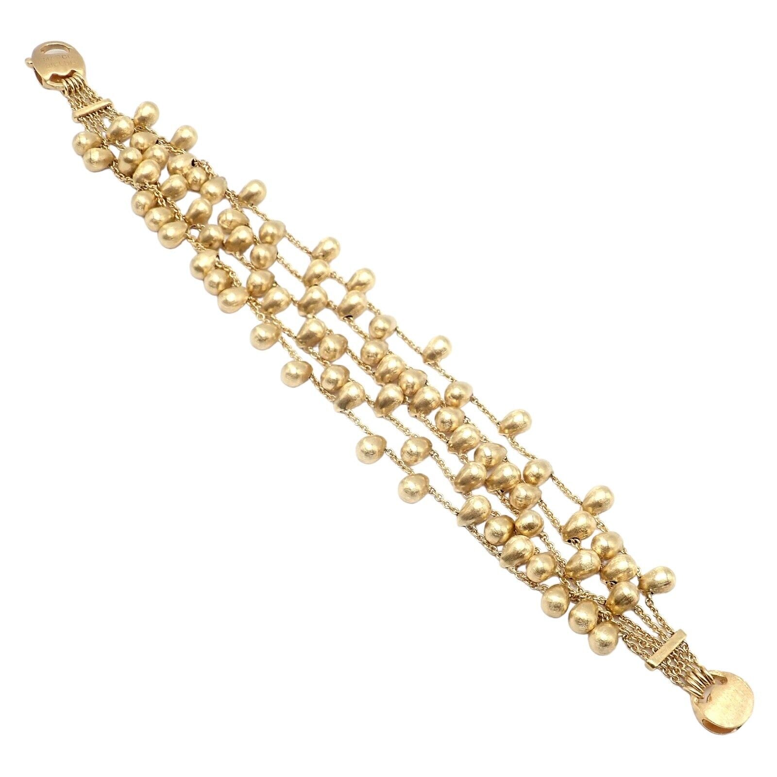 Marco Bicego Jewelry & Watches:Fine Jewelry:Bracelets & Charms Authentic! Marco Bicego 18k Yellow Gold Five 5 Stand Acapulco Bead Bracelet