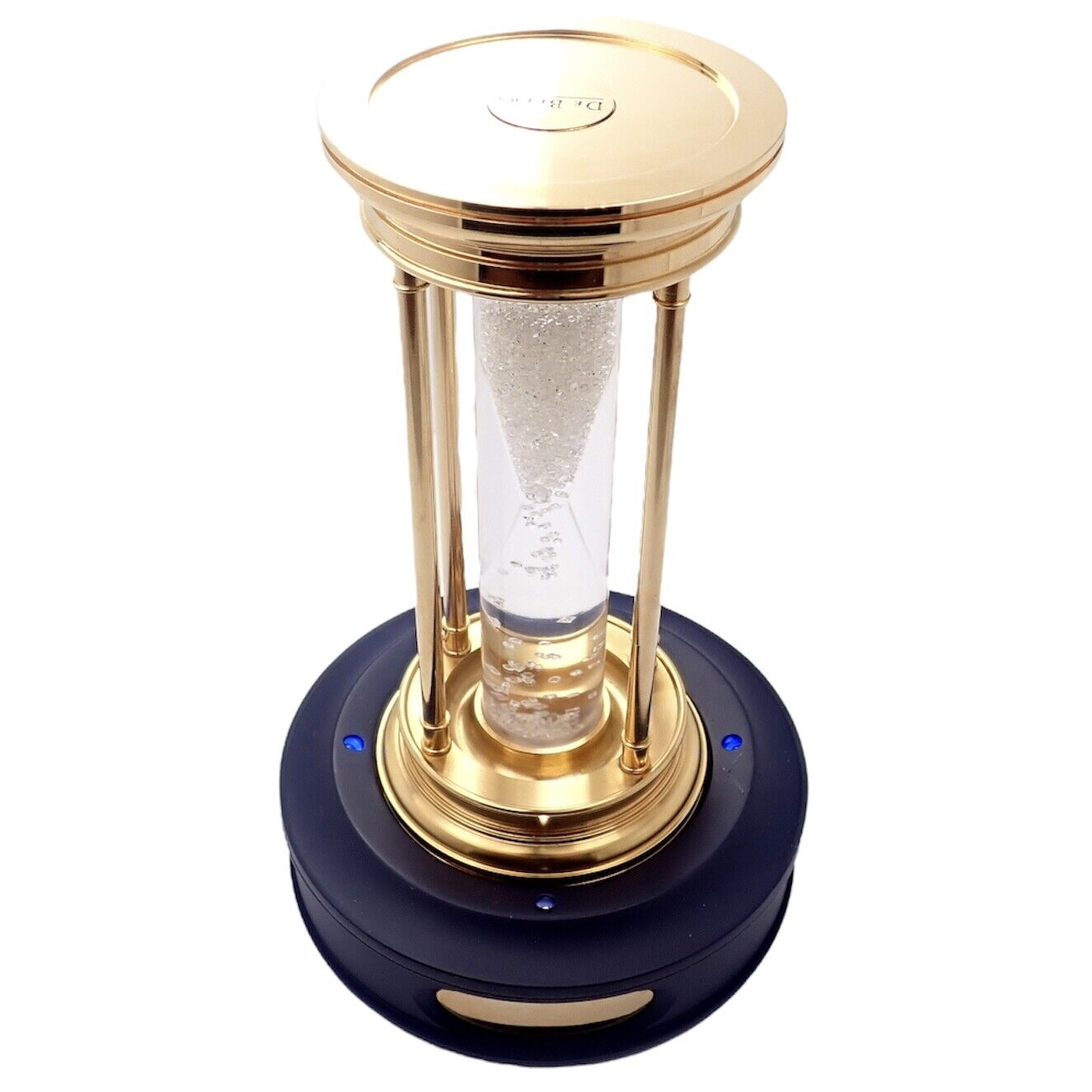 DeBeers Collectibles:Decorative Collectibles:Clocks:Other Clocks Authentic! De Beers Limited Edition Millennium 2000 Diamond Brass Hourglass