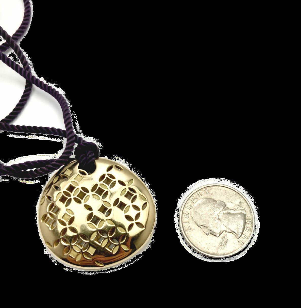 Louis Vuitton Jewelry & Watches:Fine Jewelry:Necklaces & Pendants Rare! Louis Vuitton 18k Yellow Gold Large Pendant Necklace 27.8g