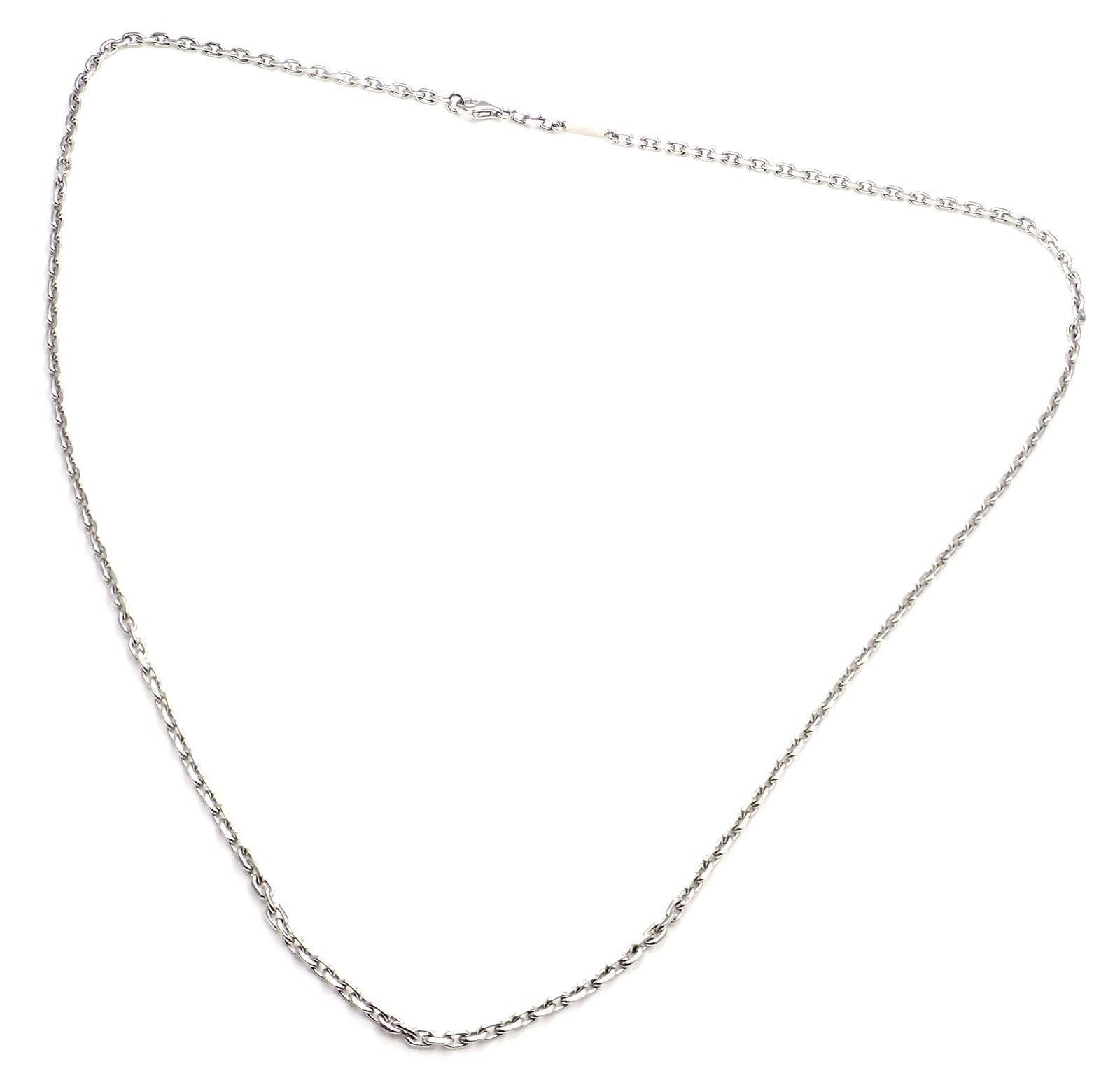 Van Cleef & Arpels Jewelry & Watches:Fine Jewelry:Necklaces & Pendants Authentic! Van Cleef & Arpels VCA 18k White Gold Rada Link Chain Necklace 24"