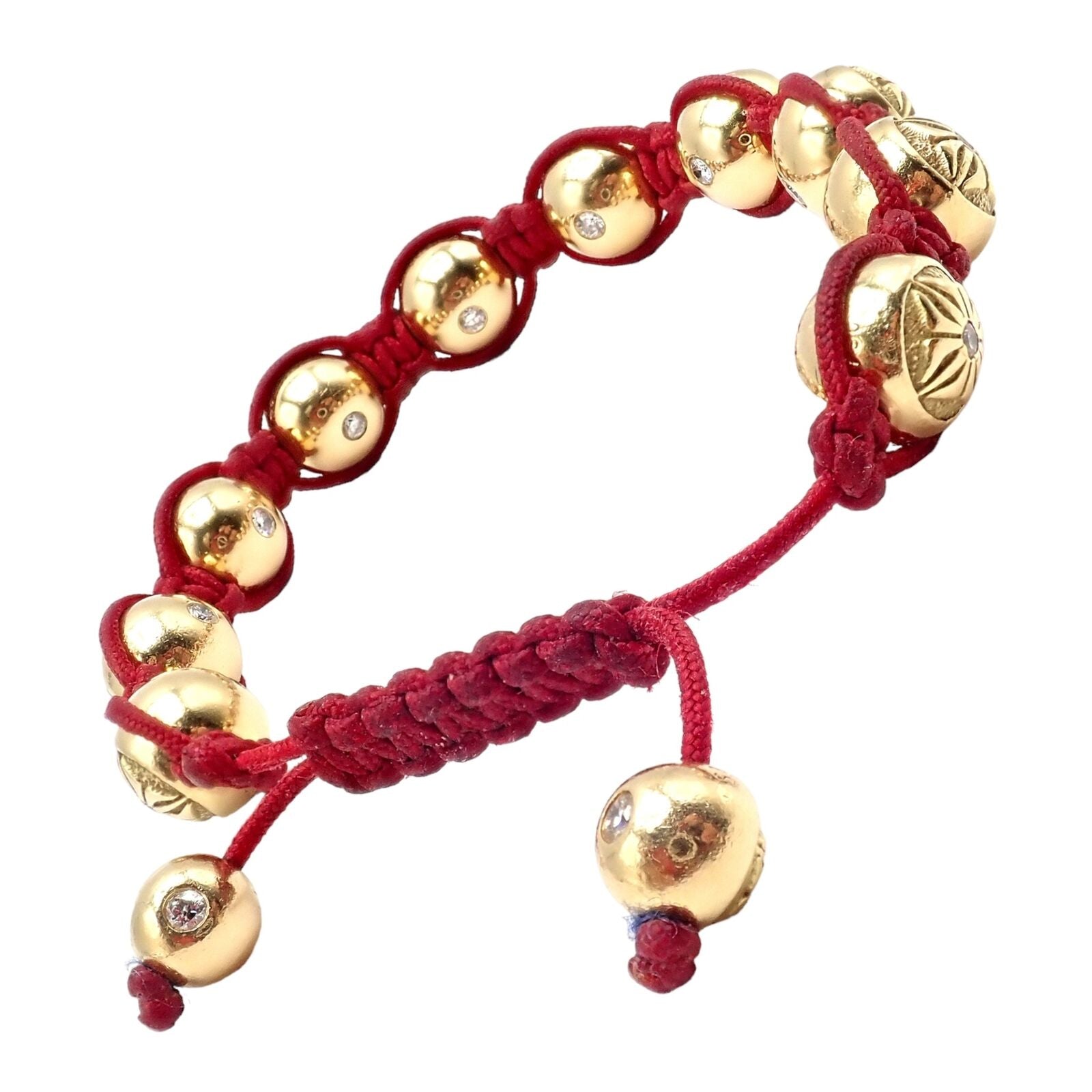 Red Shamballa Bracelet With Tube Shaped Beads Make Your Day