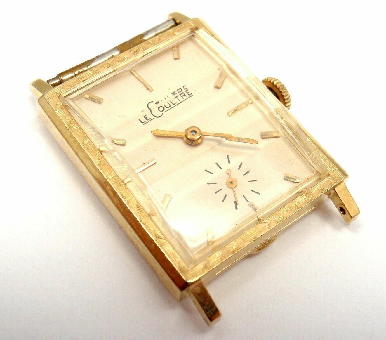 LeCoultre Jewelry & Watches:Watches, Parts & Accessories:Watches:Wristwatches VINTAGE LeCOULTRE 14K YELLOW GOLD MANUAL WIND WATCH