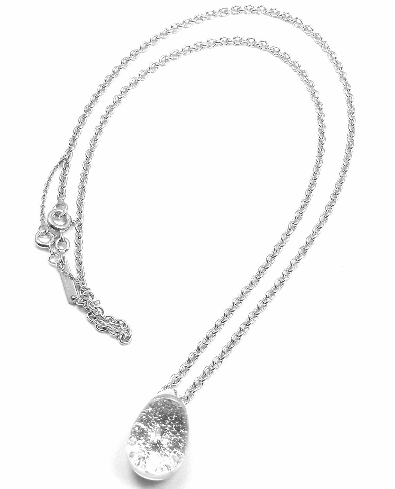Cartier Jewelry & Watches:Fine Jewelry:Necklaces & Pendants Authentic! Cartier Myst de Cartier Rock Crystal Diamond 18k Gold Dome Necklace
