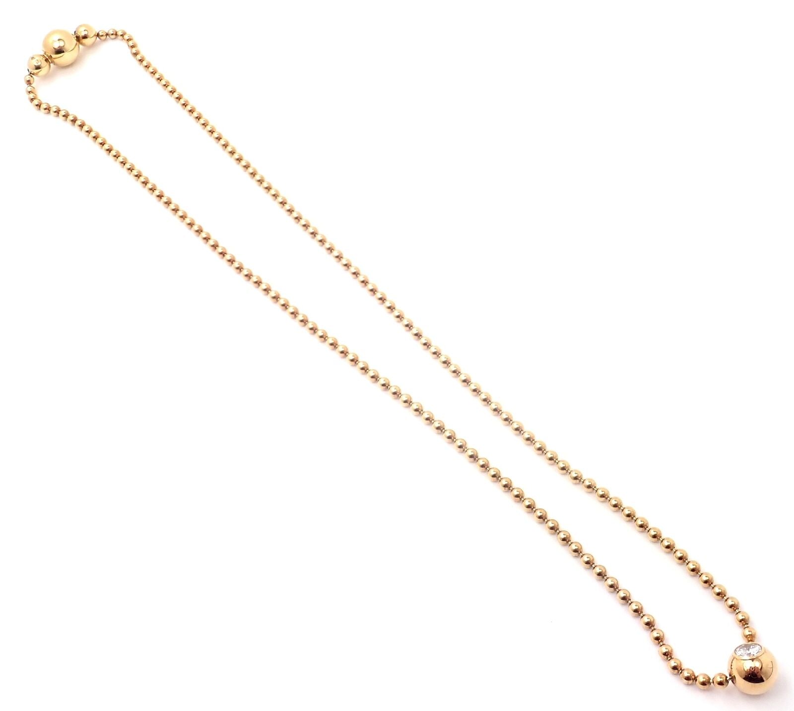 Cartier Jewelry & Watches:Fine Jewelry:Necklaces & Pendants Authentic! Cartier Draperie de Decollate 18k Yellow Gold Diamond Necklace Cert.