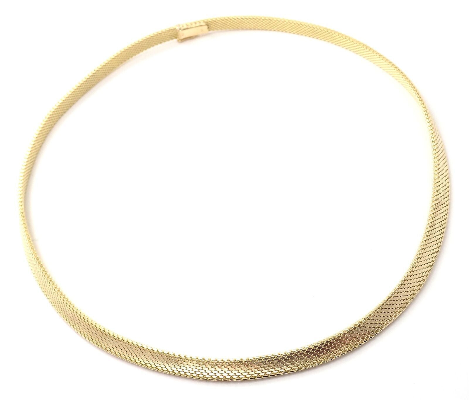Tiffany & Co. Jewelry & Watches:Fine Jewelry:Necklaces & Pendants Authentic! Tiffany & Co 18k Yellow Gold Somerset Mesh Necklace