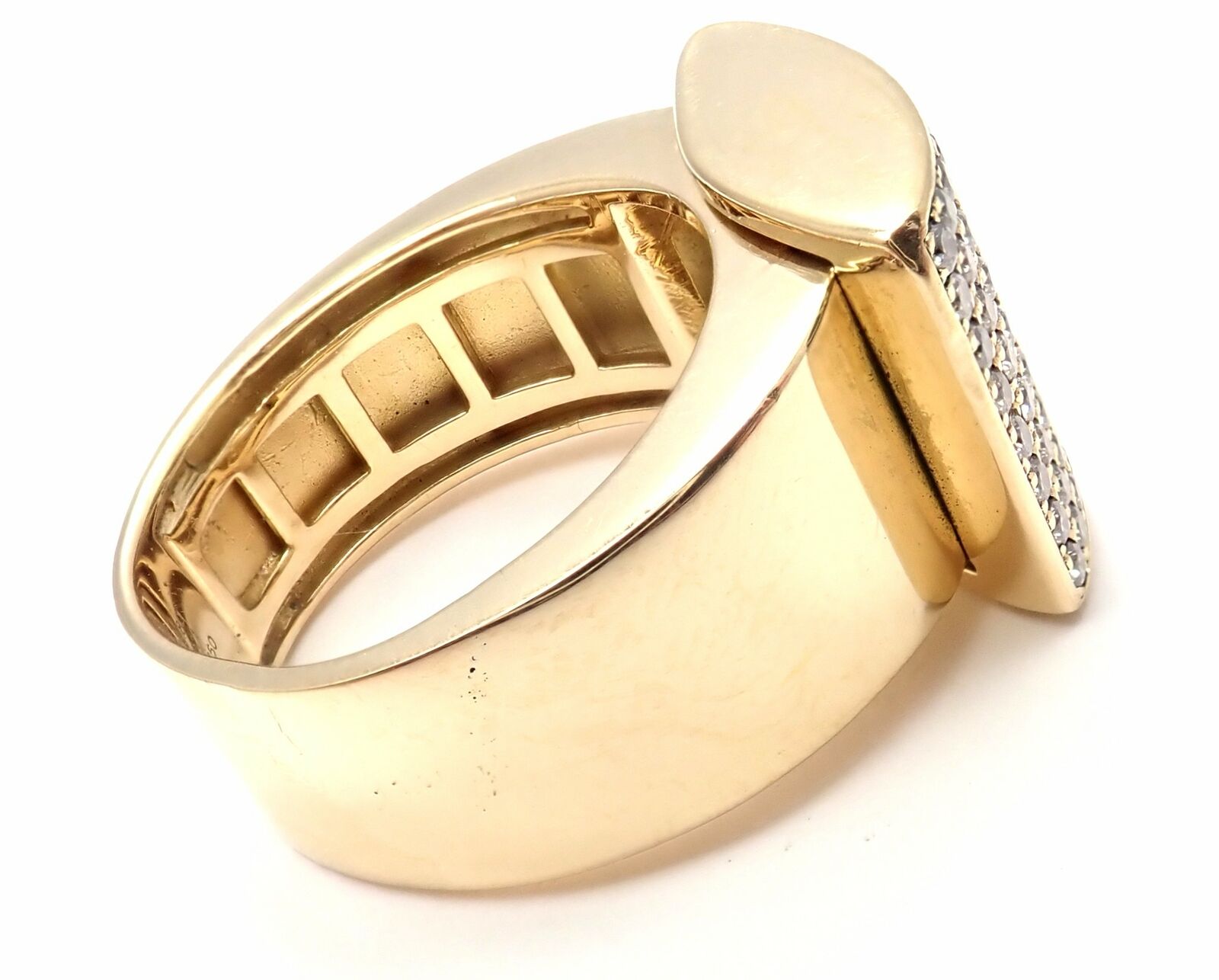 Chopard Jewelry & Watches:Fine Jewelry:Rings Authentic! Chopard 18k Yellow Gold Happy Curves Diamond Ring