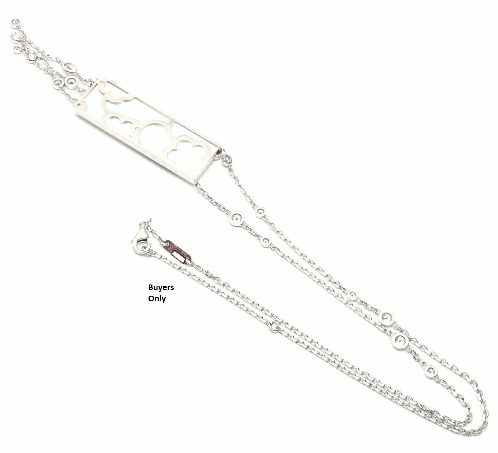 Authentic! Van Cleef & Arpels Miroir Des Eaux 18k Gold Diamond MOP Necklace | Fortrove