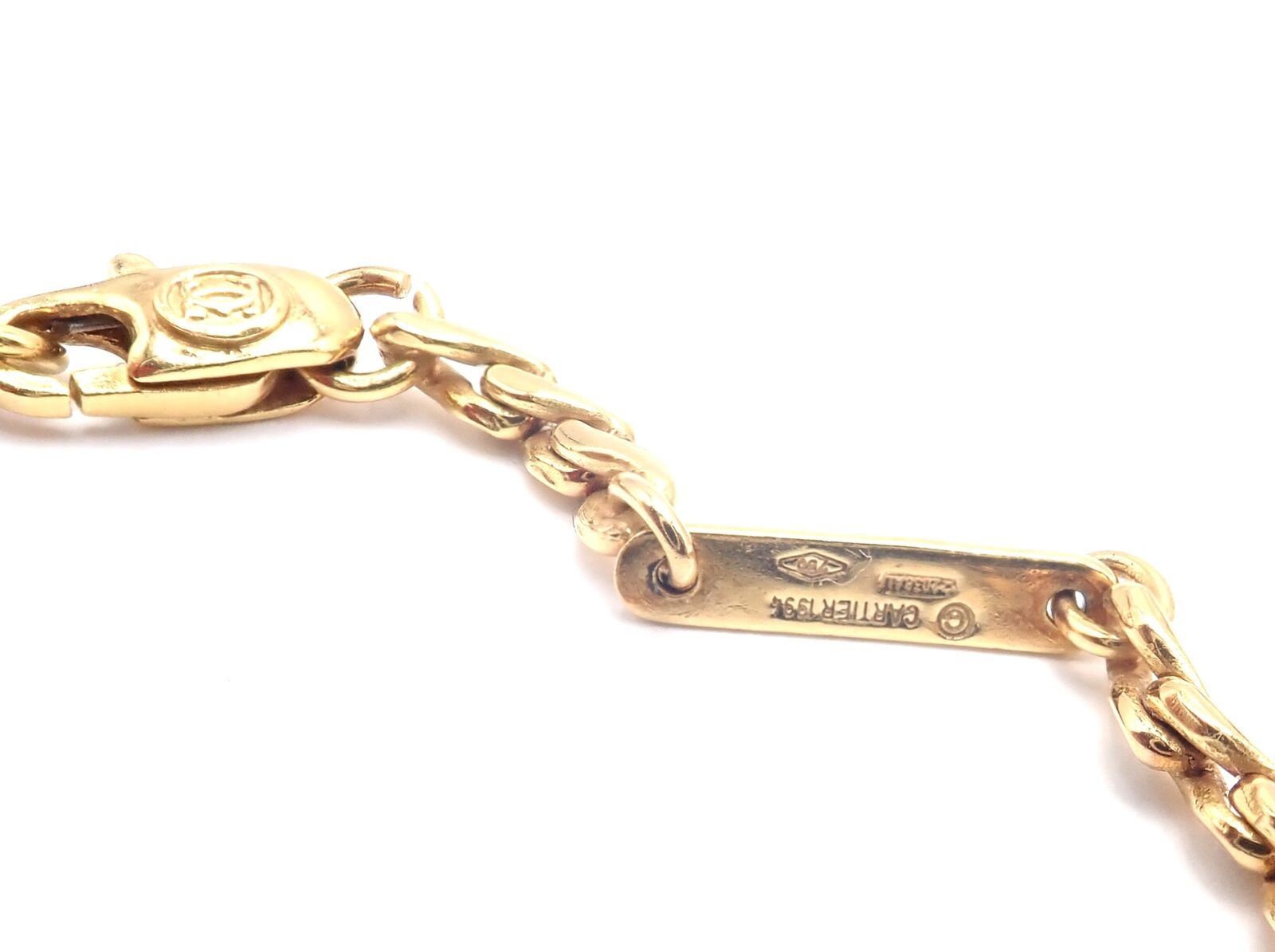 Cartier Dinh Van Jewelry & Watches:Fine Jewelry:Necklaces & Pendants Vintage Dinh Van Cartier 18k Yellow Gold Razor Blade Pendant Chain Necklace