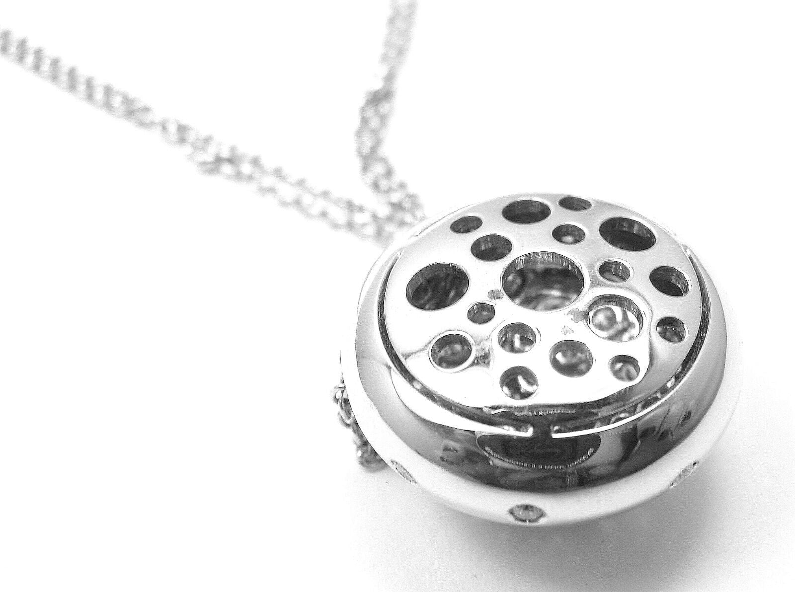 Authentic Damiani 18K White Gold Diamond Drop Cluster