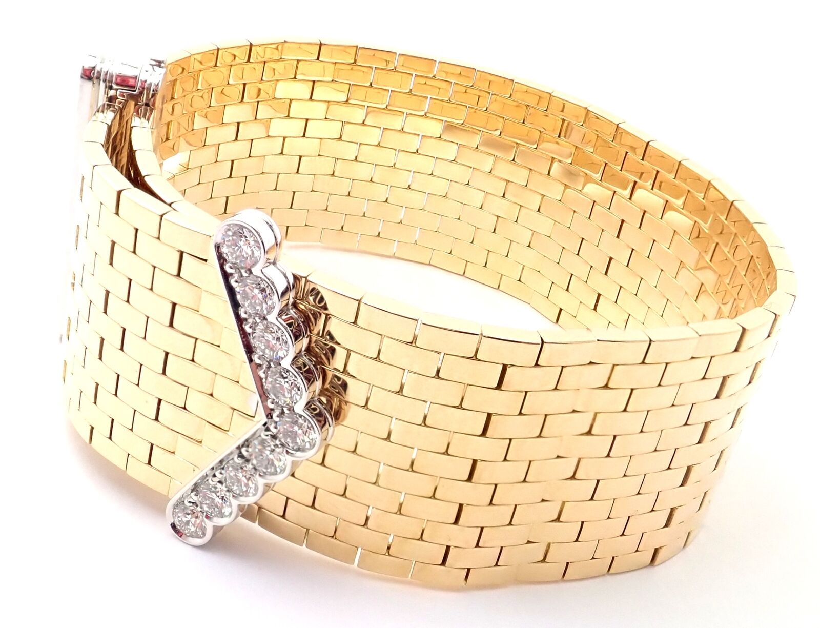 Van Cleef & Arpels Jewelry & Watches:Fine Jewelry:Bracelets & Charms Authentic! Van Cleef & Arpels Ludo 18k Yellow Gold Diamond Link Bracelet Cert.