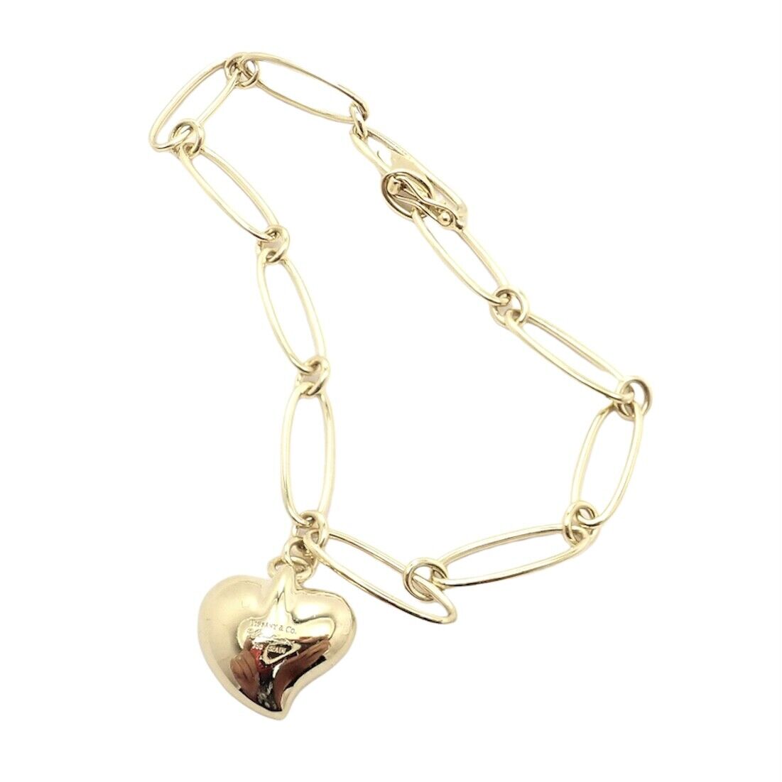 Tiffany & Co. Jewelry & Watches:Fine Jewelry:Bracelets & Charms Authentic! Tiffany & Co 18k Yellow Gold Peretti Heart Link Bracelet