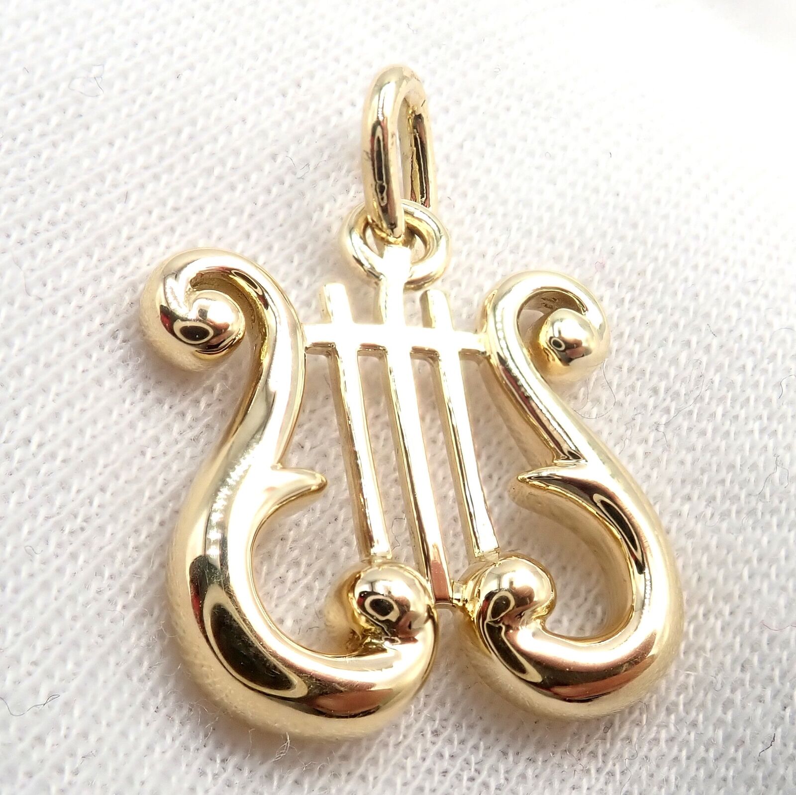 Tiffany & Co. Jewelry & Watches:Fine Jewelry:Necklaces & Pendants Rare Vintage Tiffany & Co. 18k Yellow Gold Lyre Harp Charm