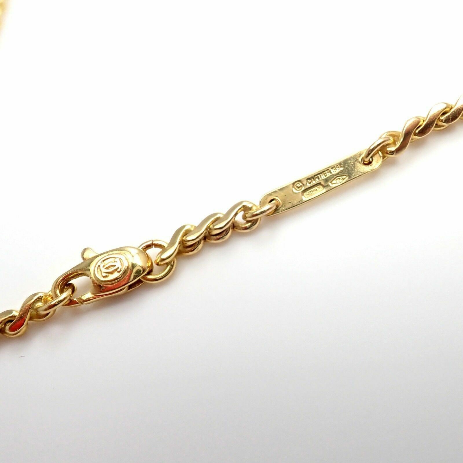 Cartier 18k hotsell gold necklace