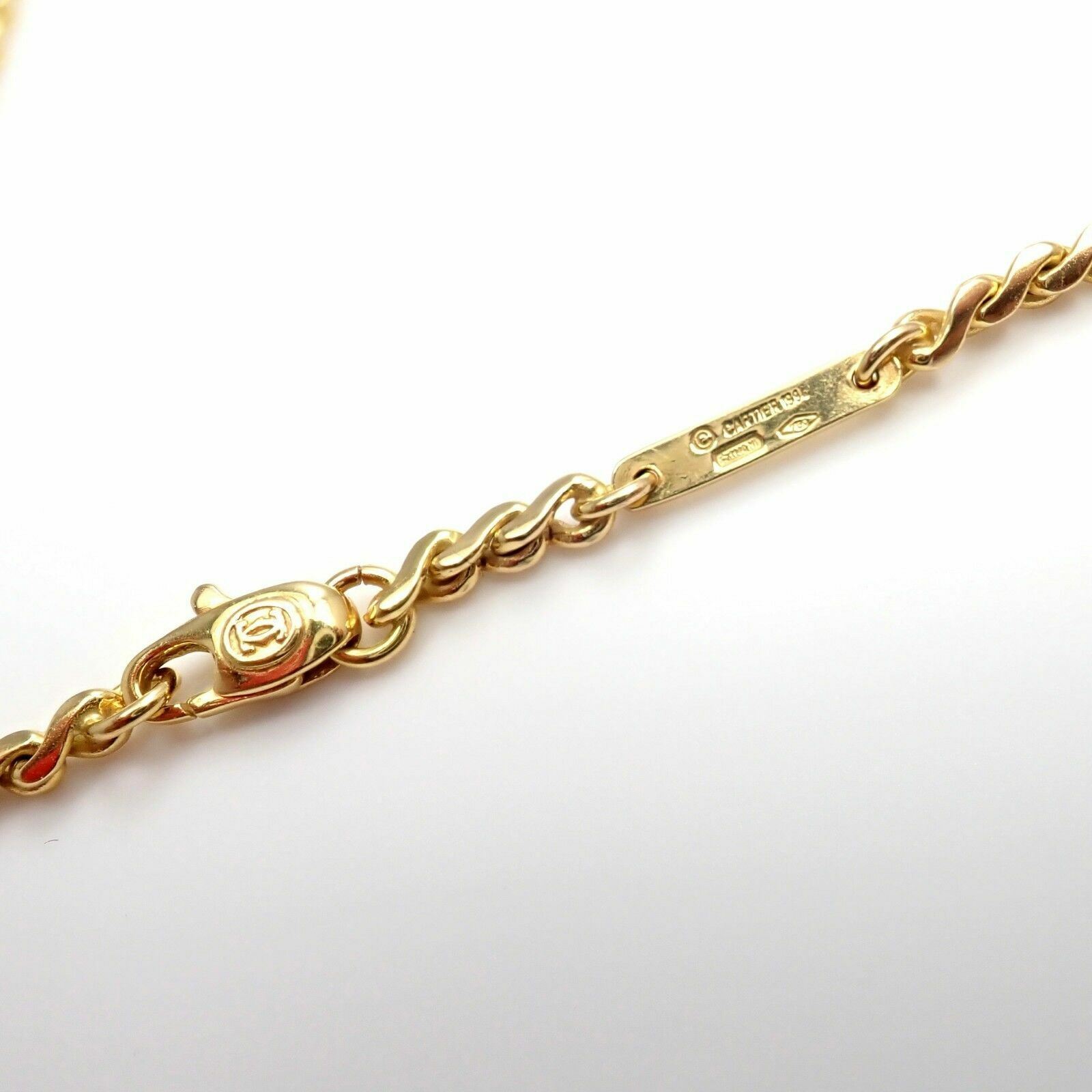 Cartier Jewelry & Watches:Fine Jewelry:Necklaces & Pendants Authentic Cartier 18k Yellow Gold Serpentine S Link Chain Necklace 16.5" 1994