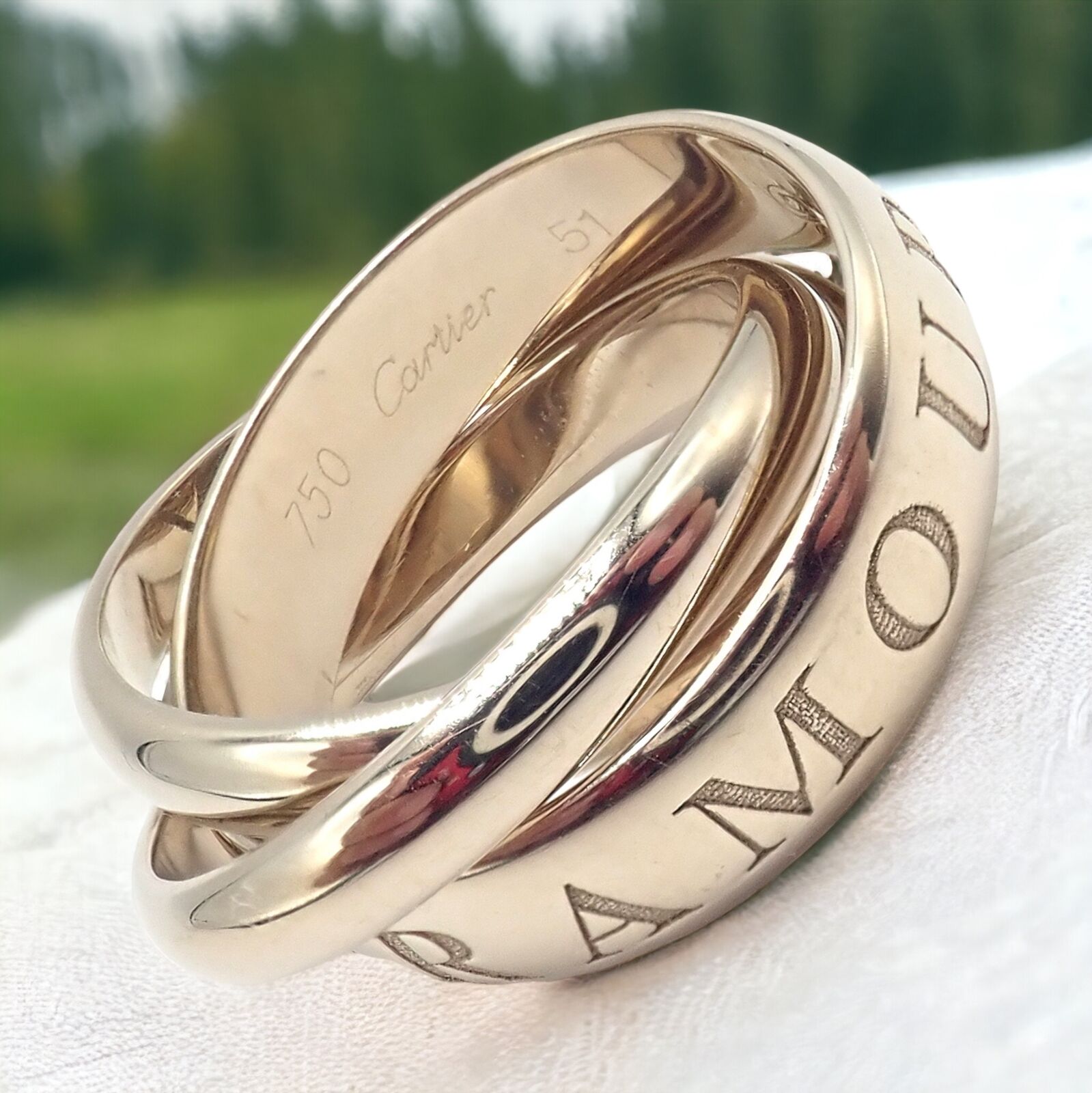 Cartier wide love online ring