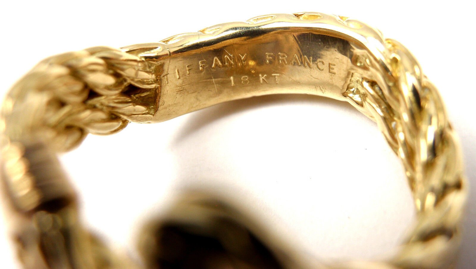Tiffany & Co. Jewelry & Watches:Fine Jewelry:Rings Rare! Authentic Tiffany & Co France 18k Yellow Gold Band Ring