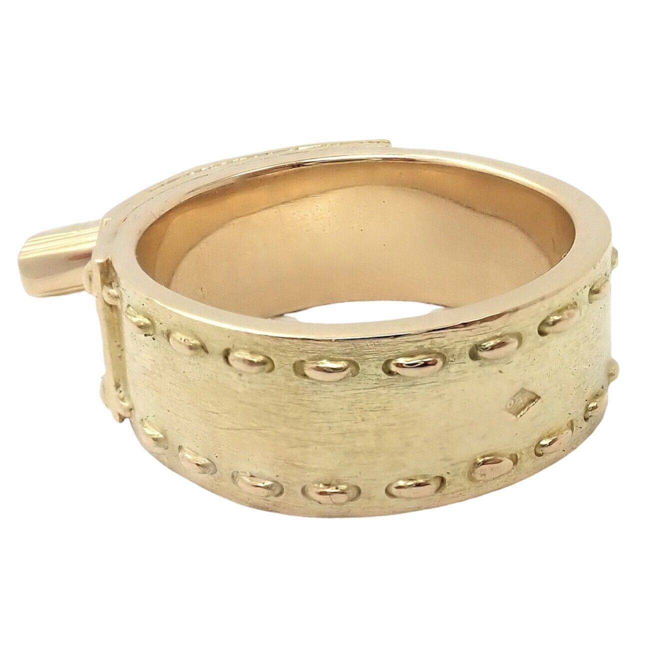 Rare! Authentic Vintage Hermes 18k Yellow Gold Rare! Authentic Vintage Hermes 18k Yellow Gold
